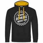 deinshirt Kapuzenpullover Herren Mit Print Motiv Creme/Beige/Schwarz/Gelb