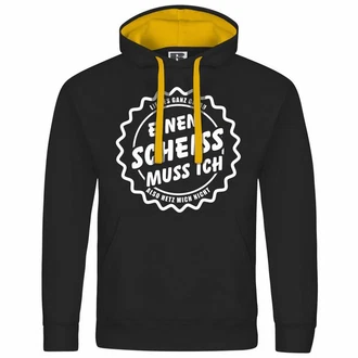 deinshirt Kapuzenpullover Herren Mit Print Motiv Creme/Beige/Schwarz/Gelb