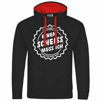 deinshirt Kapuzenpullover Herren Mit Print Motiv Rot/Creme/Schwarz/Braun
