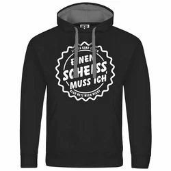 deinshirt Kapuzenpullover Herren Mit Print Motiv Creme/Beige/Schwarz/Weiß