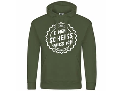 deinshirt Kapuzenpullover Herren Mit Print Motiv Grün/Dunkelgrün