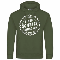 deinshirt Kapuzenpullover Herren Mit Print Motiv Grün/Dunkelgrün
