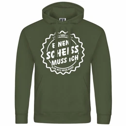Kapuzenpullover Herren Kapuzenpullover Einen Schei muss Ich Mit Print Motiv, Grafik