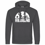 deinshirt Kapuzenpullover Herren Feierabend Simson Print Motiv Grafik Orange/Grau