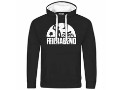 deinshirt Kapuzenpullover Herren Feierabend Simson Print Motiv Grafik Rosa/Grau/Orange/Lila/Hellblau/Schwarz