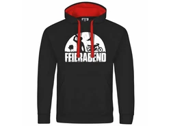 deinshirt Kapuzenpullover Herren Feierabend Simson Print Motiv Grafik Rot/Grau/Orange