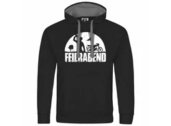deinshirt Kapuzenpullover Herren Feierabend Simson Print Motiv Grafik Grau/Lila/Orange/Rosa/Schwarz
