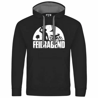 deinshirt Kapuzenpullover Herren Feierabend Simson Print Motiv Grafik Grau/Lila/Orange/Rosa/Schwarz