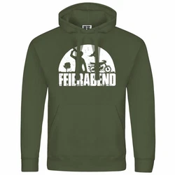 deinshirt Kapuzenpullover Herren Feierabend Simson Print Motiv Grafik Dunkelgrün/Grün