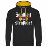 deinshirt Kapuzenpullover Herren Faulheit ist nicht strafbar Grau/Braun
