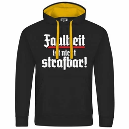 Kapuzenpullover Herren Kapuzenpullover Faulheit ist nicht strafbar Mit Print Motiv, Grafik