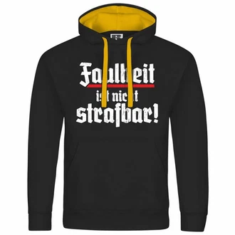 deinshirt Kapuzenpullover Herren Faulheit ist nicht strafbar Grau/Braun
