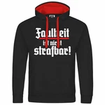 deinshirt Kapuzenpullover Herren Faulheit ist nicht strafbar Grau/Rot
