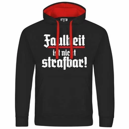 Kapuzenpullover Herren Kapuzenpullover Faulheit ist nicht strafbar Mit Print Motiv, Grafik