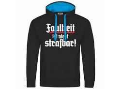 deinshirt Kapuzenpullover Herren Faulheit ist nicht strafbar Grau/Rot/Braun/Beige/Lila