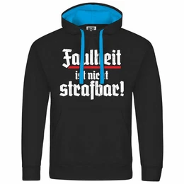 Kapuzenpullover Herren Kapuzenpullover Faulheit ist nicht strafbar Mit Print Motiv, Grafik
