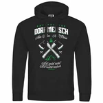 deinshirt Kapuzenpullover Herren Entspannter Dorfmensch Grün/Dunkelgrün/Schwarz