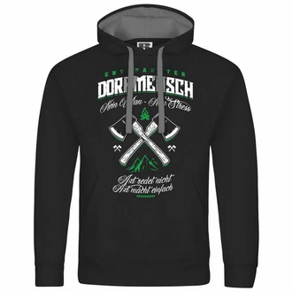 deinshirt Kapuzenpullover Herren Entspannter Dorfmensch Grün/Dunkelgrün/Schwarz