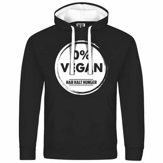 deinshirt Herren Kapuzenpullover Null Prozent VEGAN Mit Print Motiv Rot/Schwarz deinshirt Herren Kapuzenpullover Null Prozent VEGAN Mit Print Motiv Rot/Schwarz