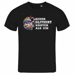 Print-Shirt Herren T-Shirt Keiner glitzert hrter als ich Funshirt mit Motiv
