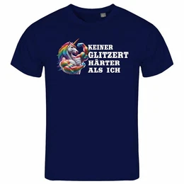 Print-Shirt Herren T-Shirt Keiner glitzert hrter als ich Funshirt mit Motiv