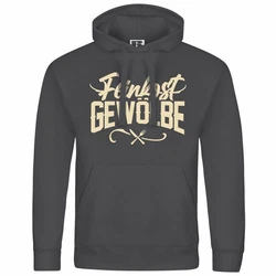 deinshirt Kapuzenpullover Herren Feinkostgewölbe Mit Print Motiv Gelb/Gold/Braun/Beige/Grau