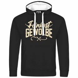 deinshirt Kapuzenpullover Herren Feinkostgewölbe Mit Print Motiv Gelb/Gold/Beige/Weiß