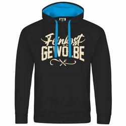 deinshirt Kapuzenpullover Herren Feinkostgewölbe Mit Print Motiv Gelb/Türkis
