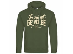 deinshirt Kapuzenpullover Herren Feinkostgewölbe Mit Print Motiv Dunkelgrün