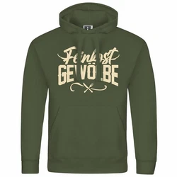 deinshirt Kapuzenpullover Herren Feinkostgewölbe Mit Print Motiv Dunkelgrün