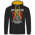 deinshirt Kapuzenpullover Feuerwehrleute sterben nie Rot/Schwarz/Grau
