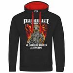 deinshirt Kapuzenpullover Feuerwehrleute sterben nie Rot/Schwarz