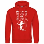 deinshirt Kapuzenpullover Herren Fresst meinen Feenstaub ihr Langweiler Mit Print Motiv Rot/Dunkelrot/Rosa