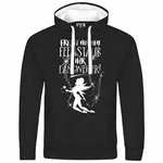 deinshirt Kapuzenpullover Herren Fresst meinen Feenstaub ihr Langweiler Mit Print Motiv Schwarz/Grau/Hellblau
