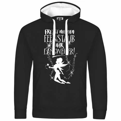 deinshirt Kapuzenpullover Herren Fresst meinen Feenstaub ihr Langweiler Mit Print Motiv Schwarz/Grau/Hellblau
