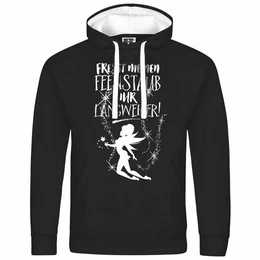 Kapuzenpullover Herren Kapuzenpullover Fresst meinen Feenstaub ihr Langweiler Mit Print Motiv, Grafik