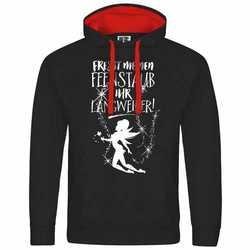 deinshirt Kapuzenpullover Herren Fresst meinen Feenstaub ihr Langweiler Mit Print Motiv Schwarz/Rot/Grau/Lila