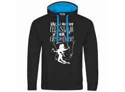deinshirt Kapuzenpullover Herren Fresst meinen Feenstaub ihr Langweiler Mit Print Motiv Schwarz/Blau/Hellblau/Dunkelblau