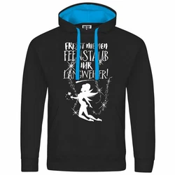 deinshirt Kapuzenpullover Herren Fresst meinen Feenstaub ihr Langweiler Mit Print Motiv Schwarz/Blau/Hellblau/Dunkelblau