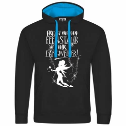 Kapuzenpullover Herren Kapuzenpullover Fresst meinen Feenstaub ihr Langweiler Mit Print Motiv, Grafik