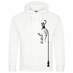 deinshirt Kapuzenpullover Katze auf Laterne Mit Print Motiv Weiß/Beige