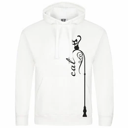 Kapuzenpullover Herren Kapuzenpullover Katze auf Laterne Mit Print Motiv, Grafik