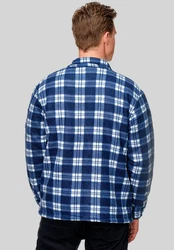 Egomaxx Blouson Fleece Hemd Holzfäller Jacke [2575] Dunkelblau (2575)