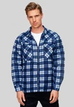 Egomaxx Blouson Fleece Hemd Holzfäller Jacke [2575] Dunkelblau (2575)