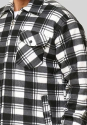 Egomaxx Blouson Fleece Hemd Holzfäller Jacke [2575] Grau (2575)