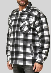 Egomaxx Blouson Fleece Hemd Holzfäller Jacke [2575] Grau (2575)
