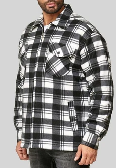 Egomaxx Blouson Fleece Hemd Holzfäller Jacke [2575] Grau (2575)