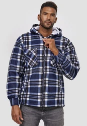 Egomaxx Blouson Thermohemd Hoodie Jacke (2598) Blau/Schwarz (2598)
