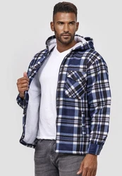 Egomaxx Blouson Thermohemd Hoodie Jacke (2598) Blau/Schwarz (2598)
