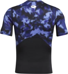 Under Armour T-Shirt UA HG ARMOUR PRINTED SS STARLIGHT Dunkelblau/Blau/Hellblau/Lila